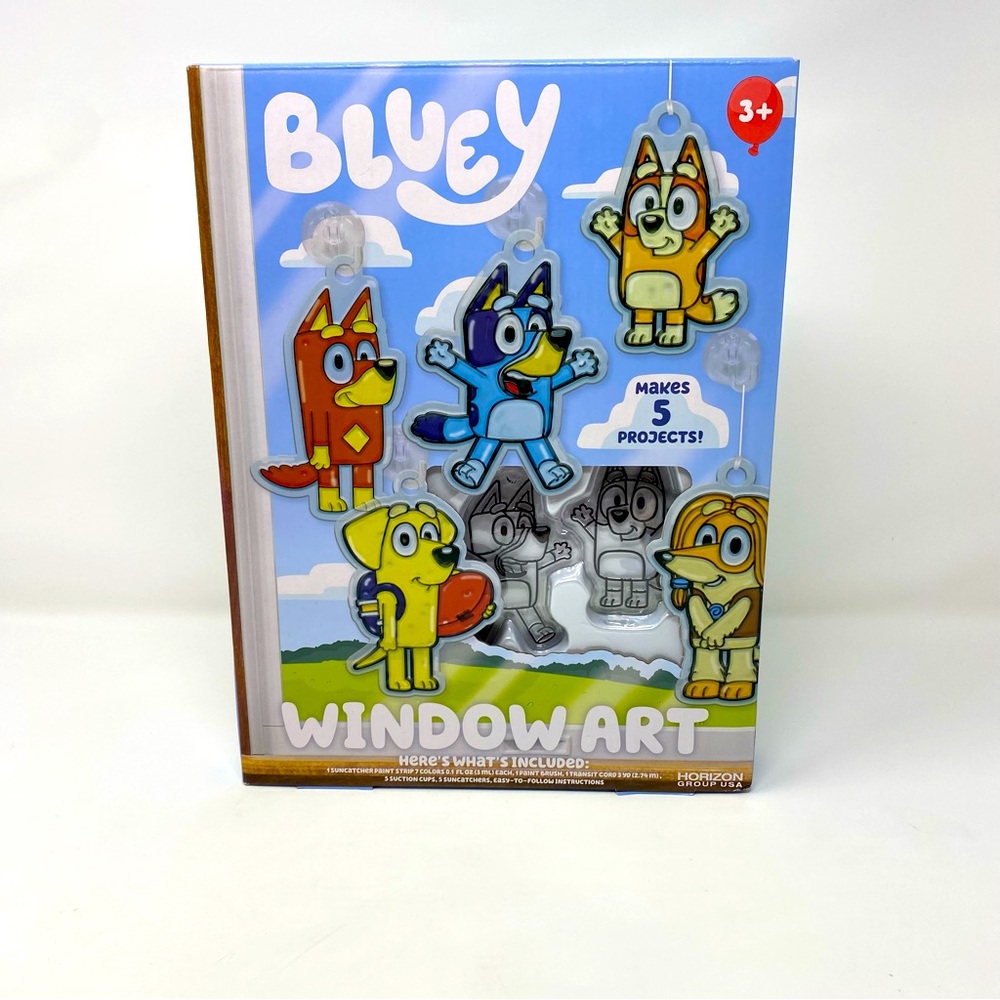 Bluey Window Art Suncatchers for Kids, Contains‎ 18 Projects NEW